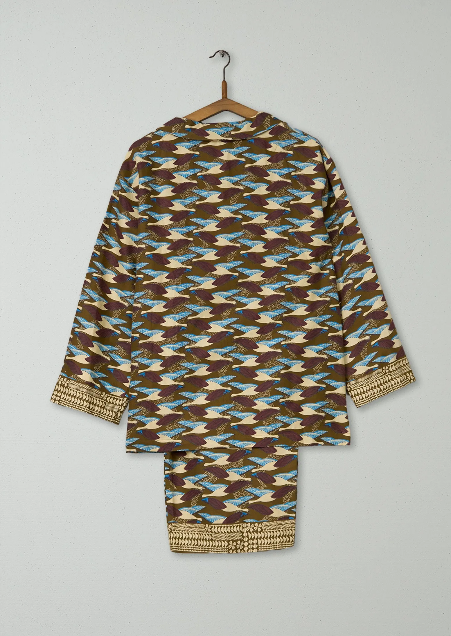 Reworn Bird Print Pyjamas Size L (173) | Multi sold by TOAST product image thumbnail 2