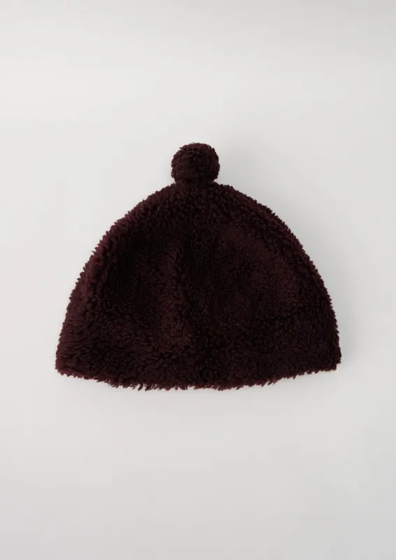 Reworn Alpin Wool Hat (052) | Aubergine sold by TOAST