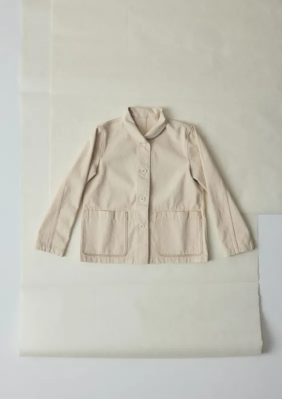 Hal Ecru Denim Workwear Jacket | Ecru sold by TOAST
