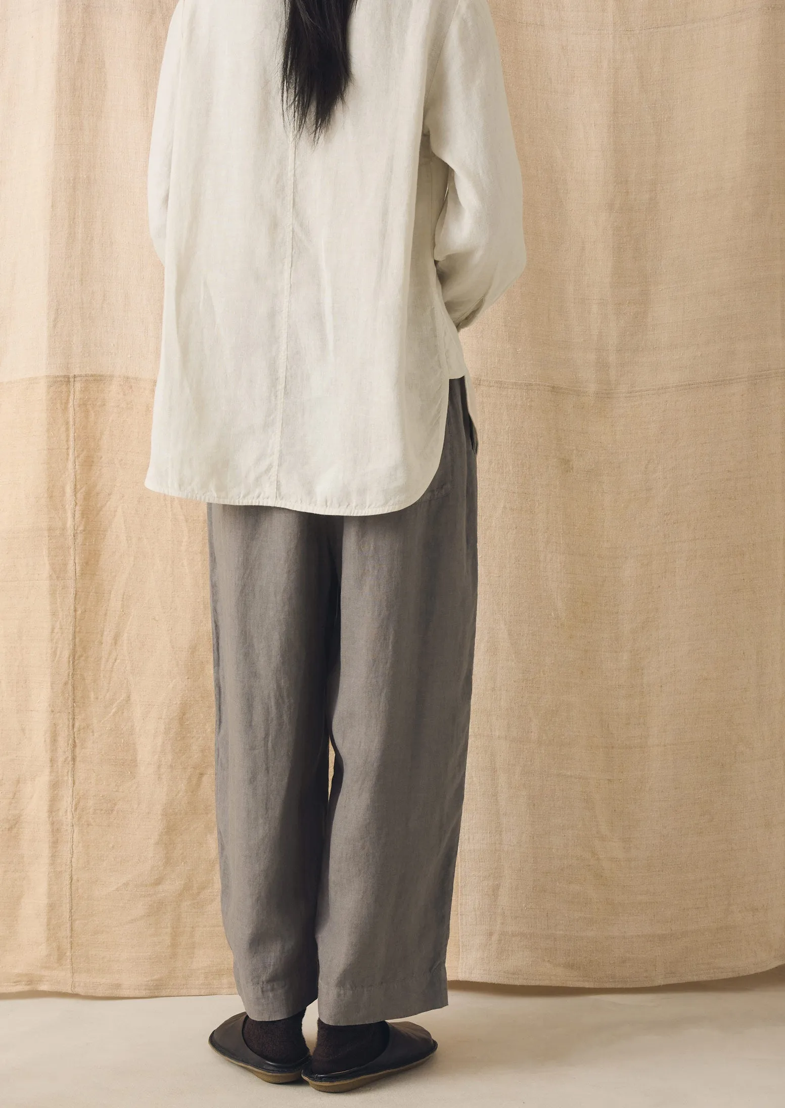 Garment Dyed Linen Chef Shirt | Oat sold by TOAST product image thumbnail 5