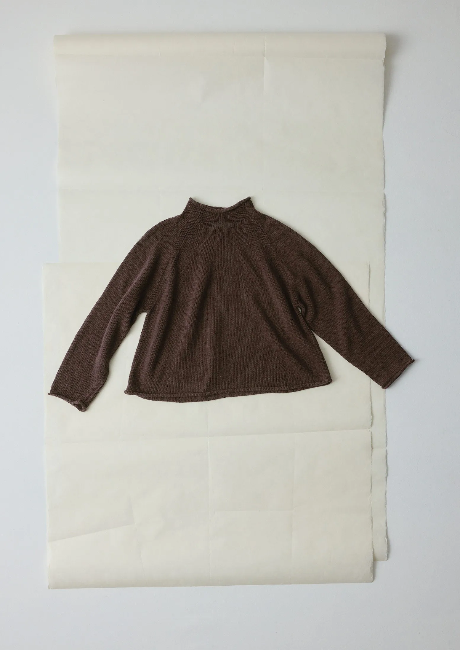 Cotton Linen Easy Sweater | Bitter Chocolate sold by TOAST