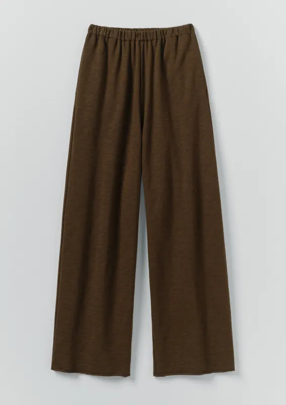 Full Length Loopback Jersey Trousers | Dark Olive sold by TOAST