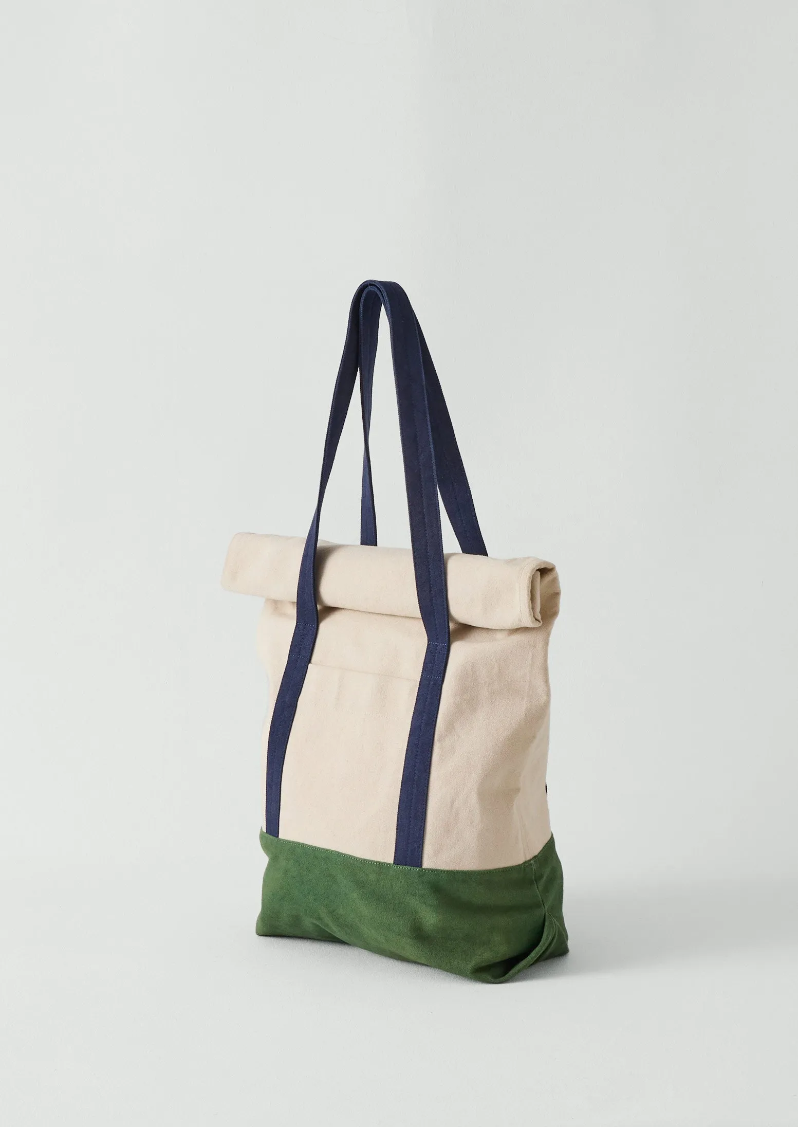 Cotton Canvas Roll Top Bag | Sea Green sold by TOAST product image thumbnail 3
