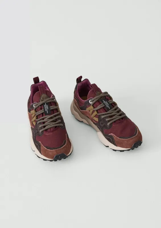 Flower Mountain Yamano Kaiso Trainers | Beetroot sold by TOAST