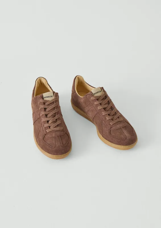 Novesta Gat Suede Trainers | Brown sold by TOAST