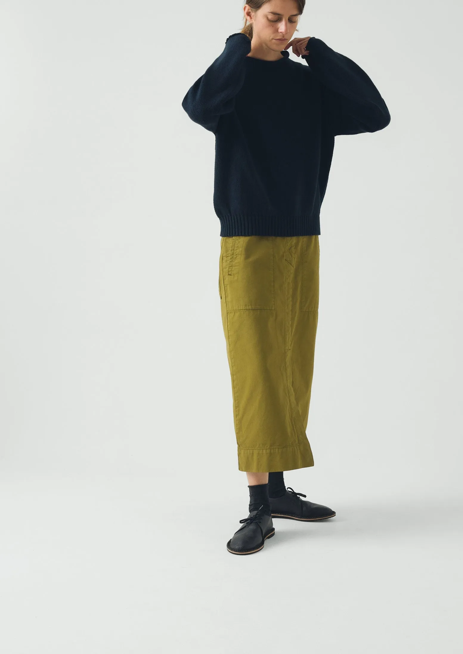 Cotton High Neck Sweater | Dark Navy sold by TOAST product image thumbnail 4
