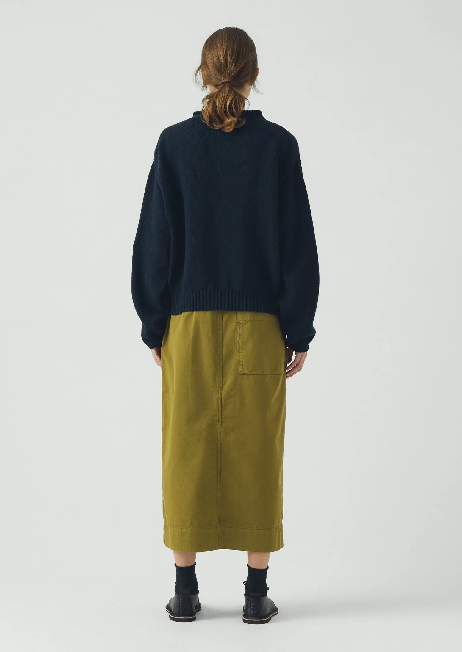 Cotton High Neck Sweater | Dark Navy sold by TOAST product image thumbnail 5