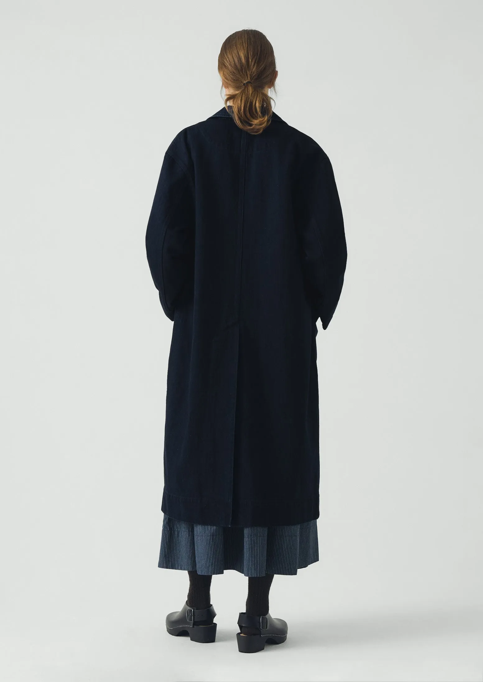 Dropped Shoulder Japanese Denim Coat | Indigo sold by TOAST product image thumbnail 4