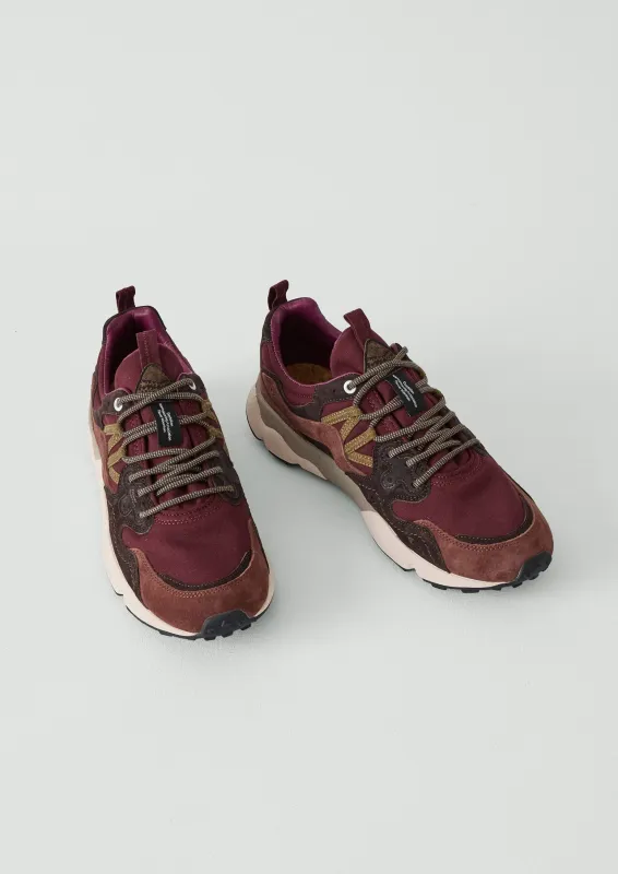 Flower Mountain Yamano Kaiso Panelled Trainers | Beetroot sold by TOAST