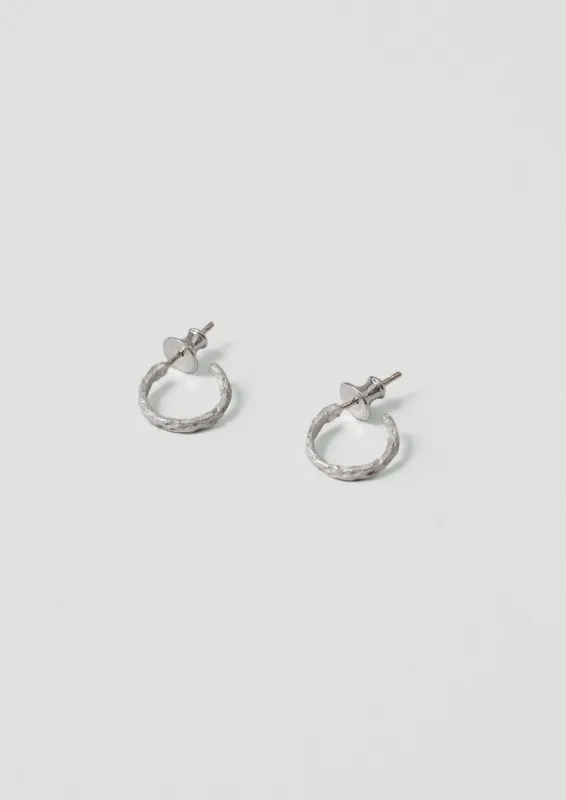 Emily Nixon Urchin Hoop Earrings | Silver sold by TOAST
