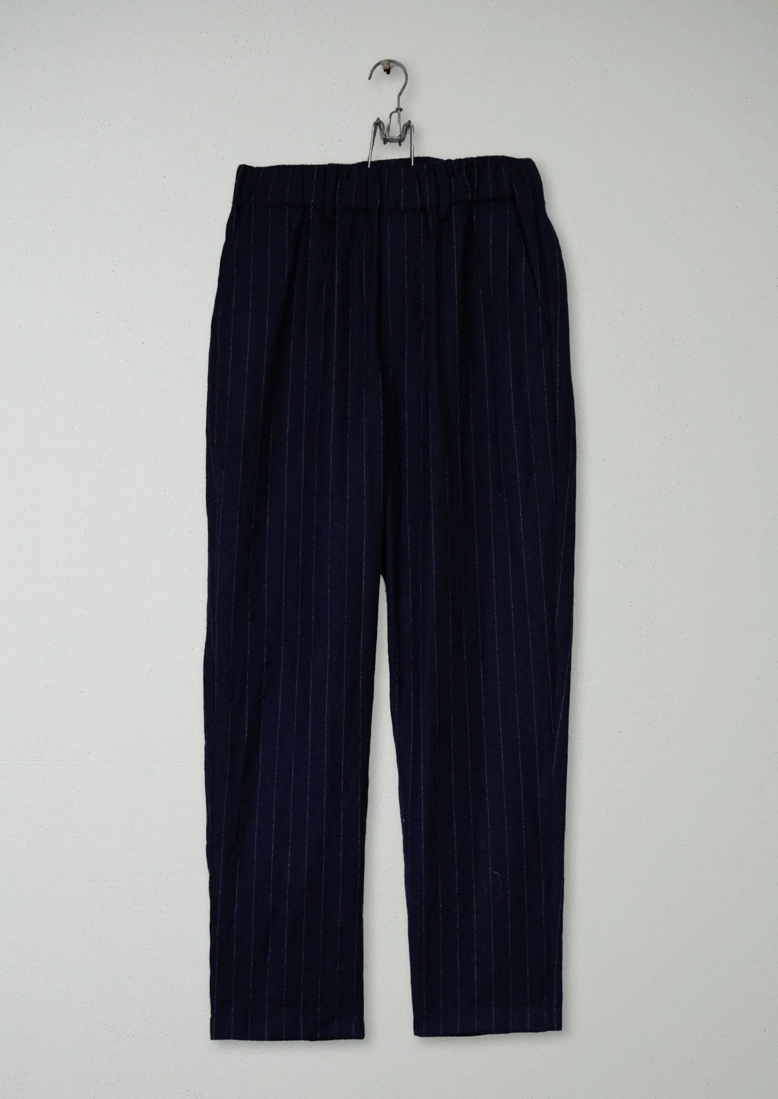 Reworn Wool Trousers Size 8 (1052) | Navy sold by TOAST