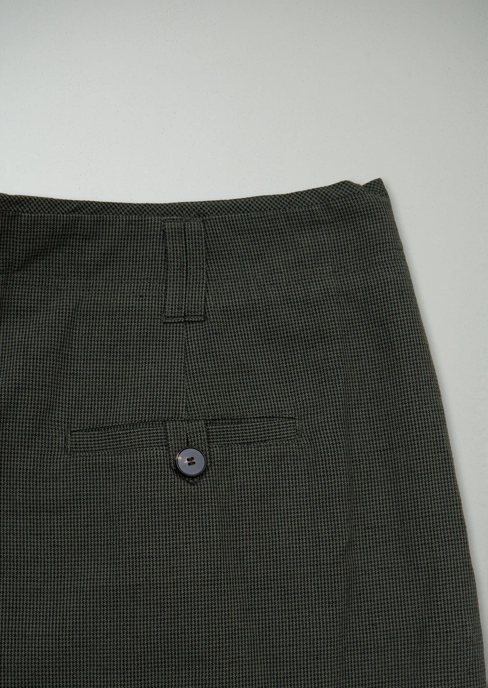 Reworn Cotton Linen Dogtooth Trousers Size 16 (1025) | Multi sold by TOAST product image thumbnail 2
