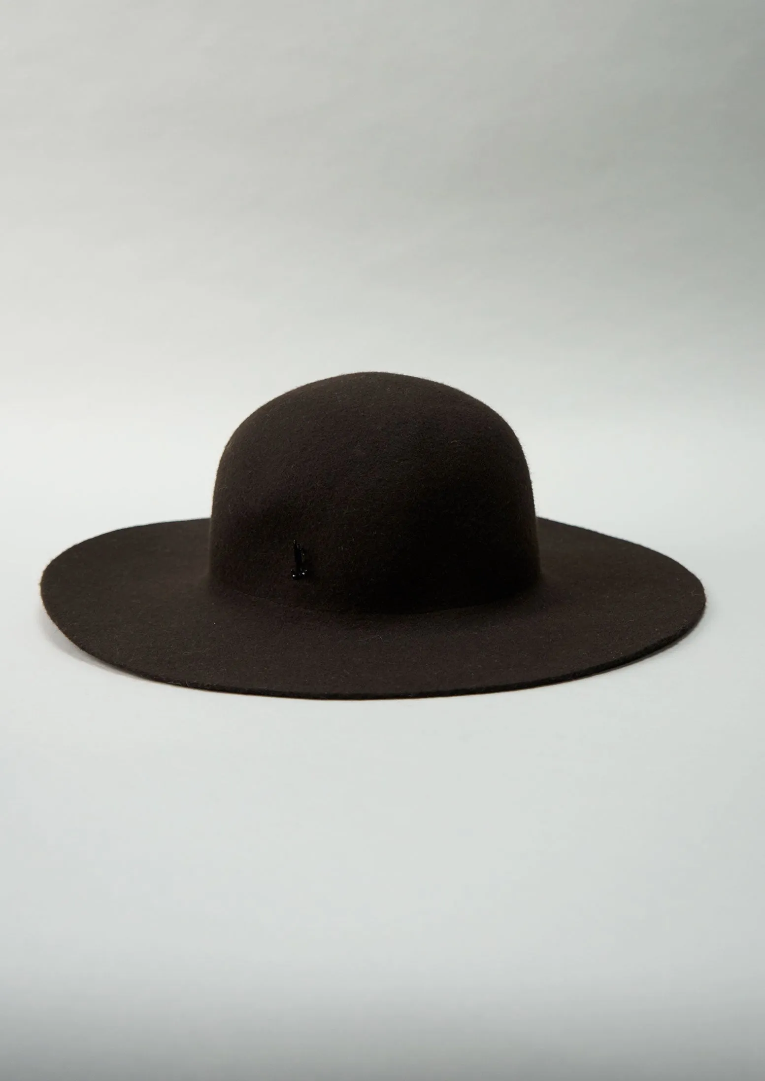 Reworn Cloche Hat (059) | Dark Brown sold by TOAST