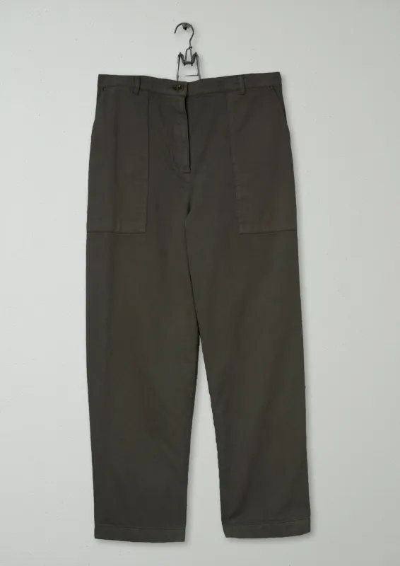 Reworn Denim Trousers Size 14 (1053) | Moss Green sold by TOAST