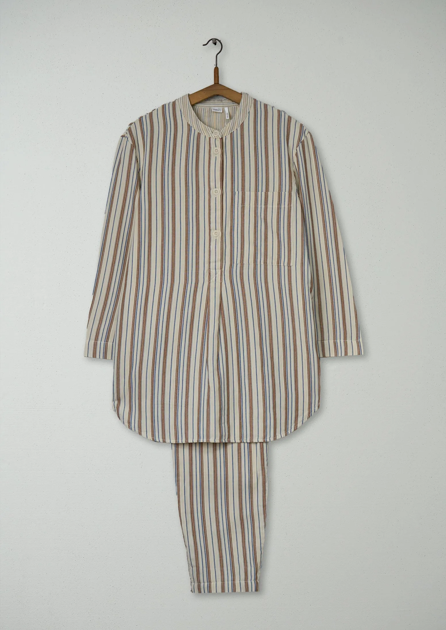 Reworn Stripe Cotton Pyjamas Size XS (189) | Multi sold by TOAST