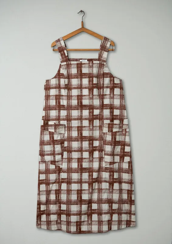 Reworn Check Pinafore Dress Size 18 (1492) | Multi sold by TOAST