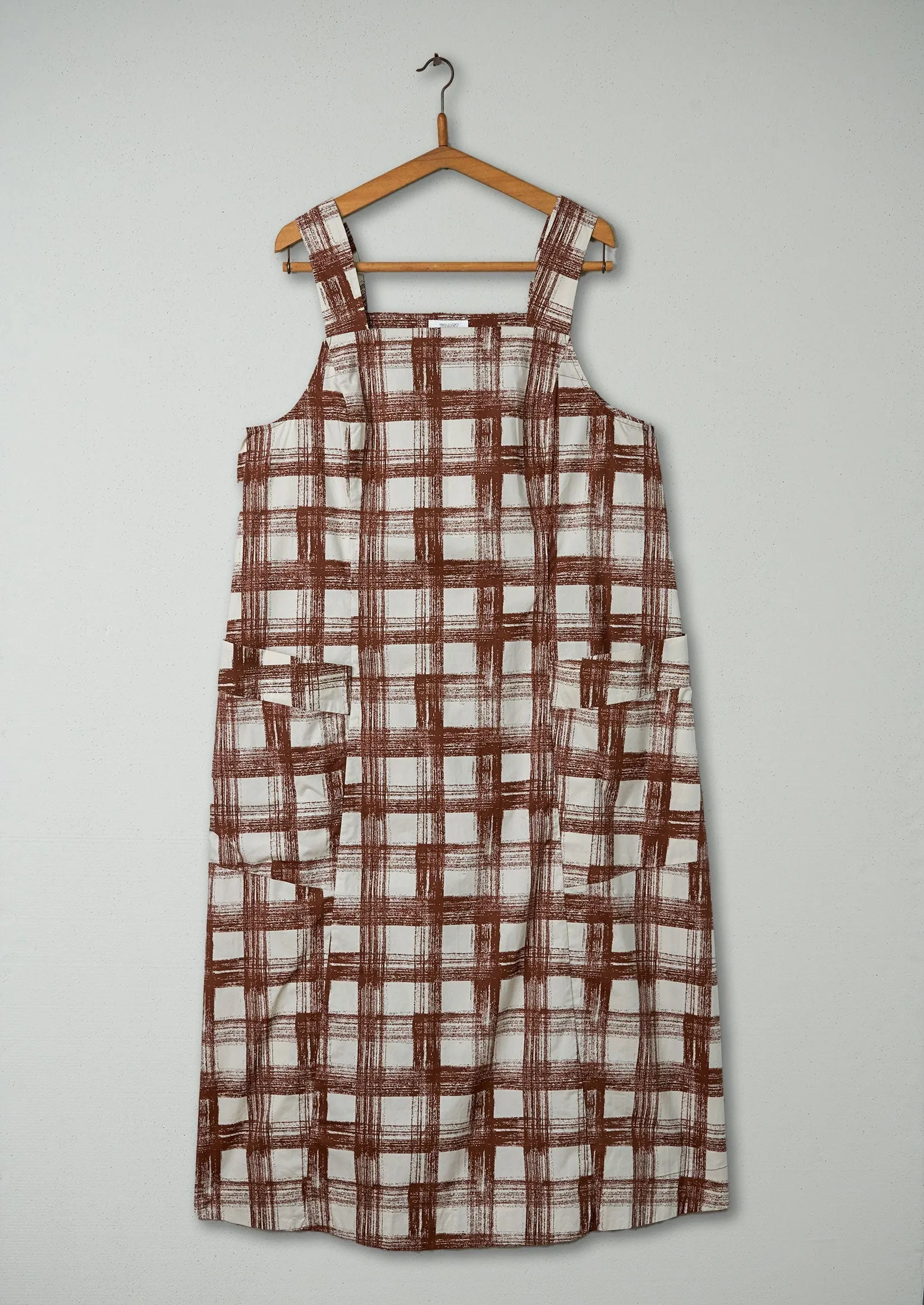 Reworn Check Pinafore Dress Size 18 (1492) | Multi sold by TOAST