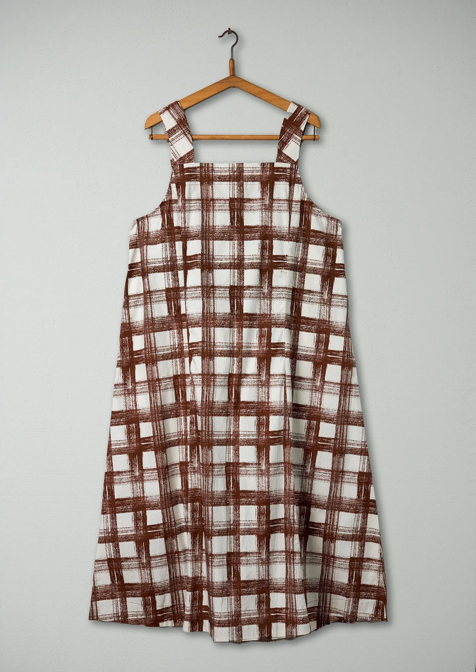 Reworn Check Pinafore Dress Size 18 (1492) | Multi sold by TOAST product image thumbnail 2