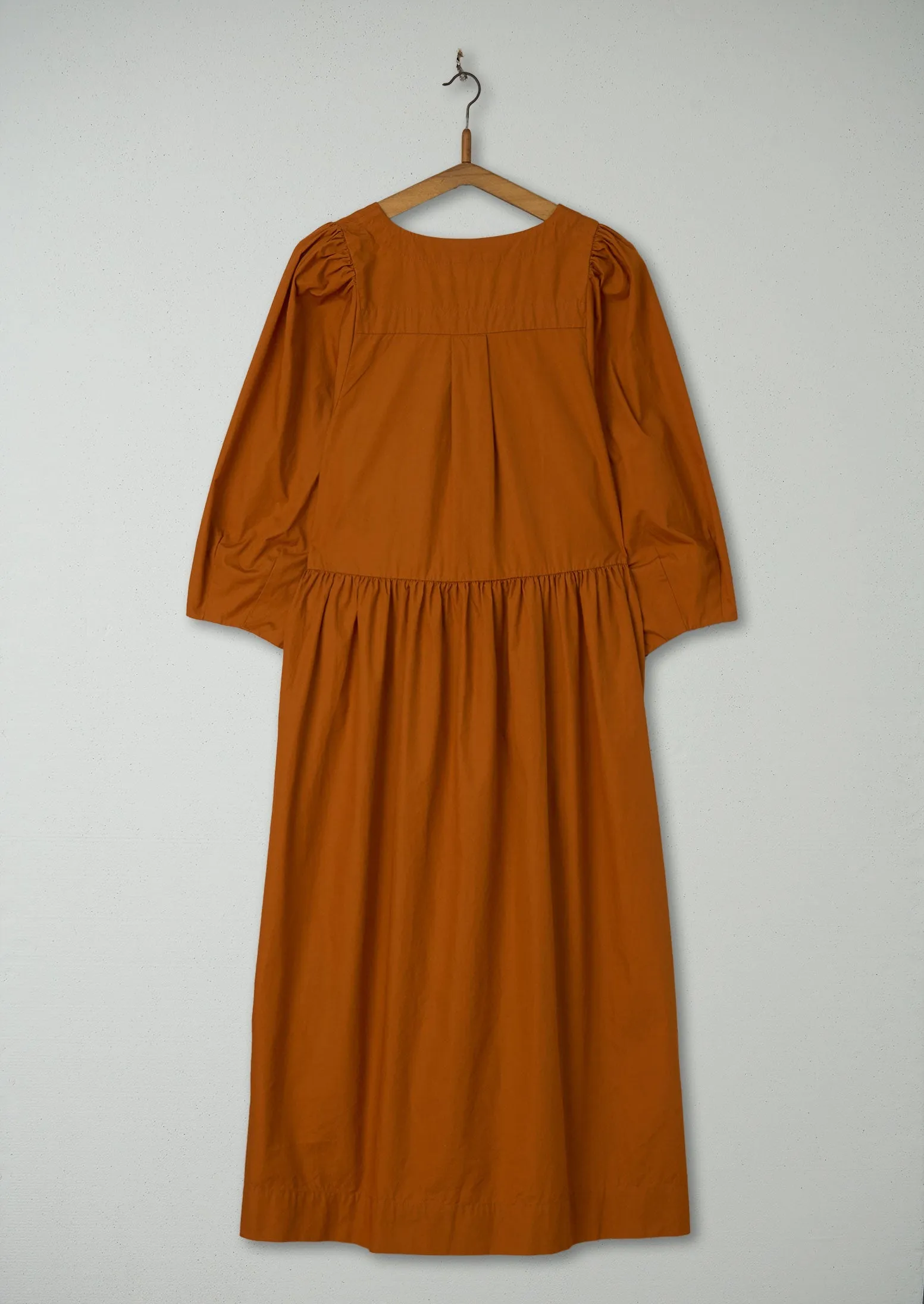 Reworn Cotton Poplin Dress Size 8 (1488) | Burnt Orange sold by TOAST product image thumbnail 2