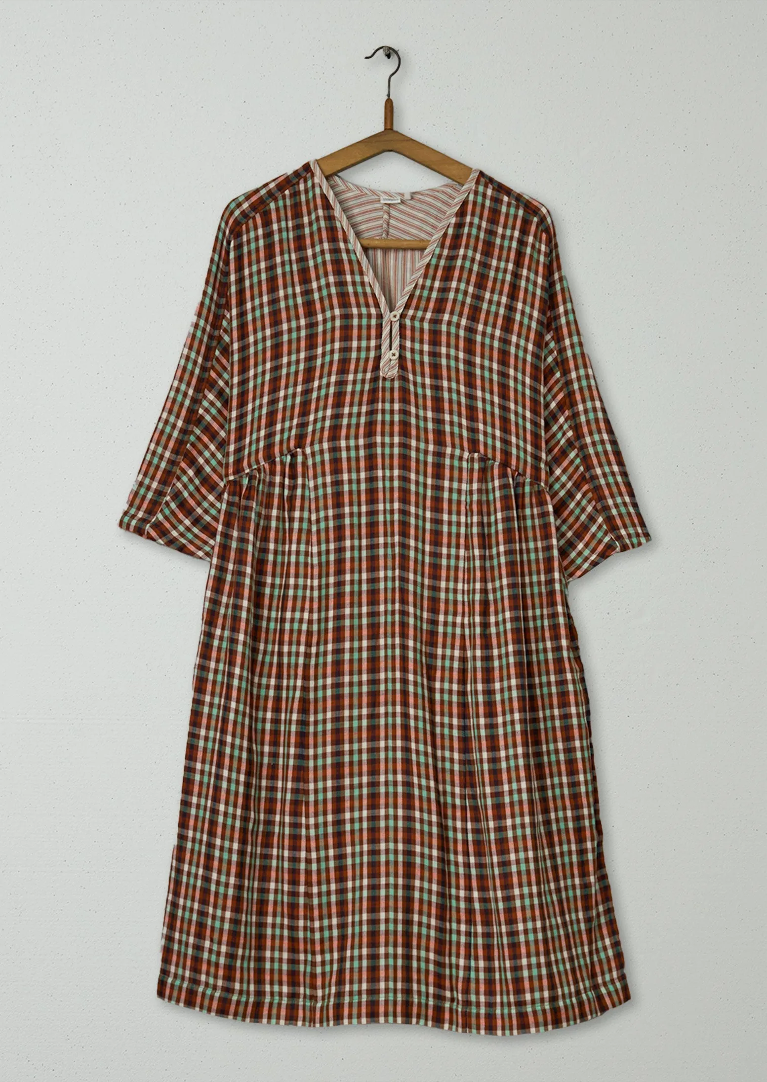 Reworn Check Nightie Size XS (185) | Multi sold by TOAST