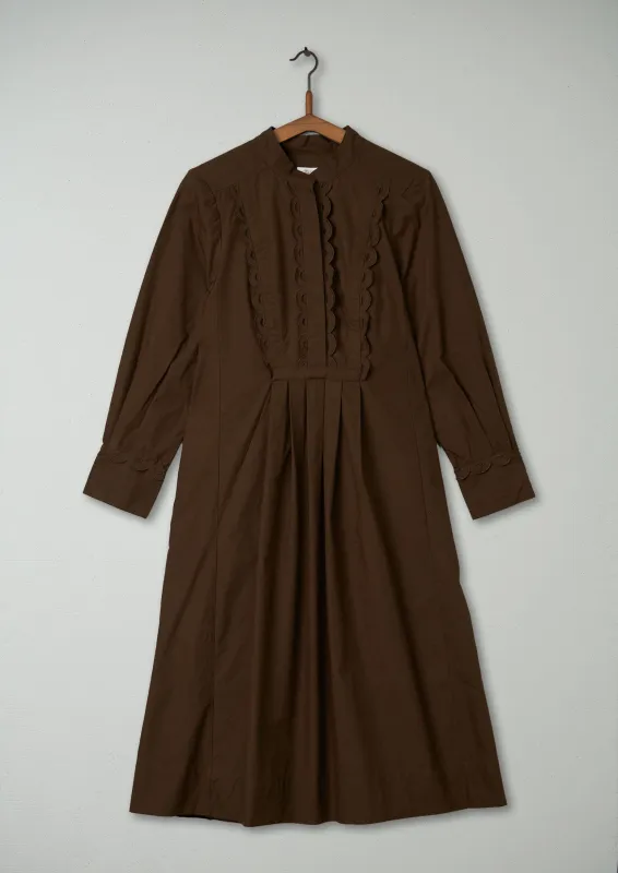 Reworn Broderie Anglais Dress Size 8 (1506) | Conker sold by TOAST