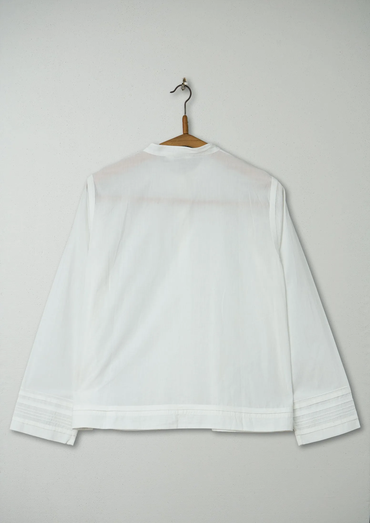 Reworn Pin Tuck Shirt Size 6 (1011) | White sold by TOAST product image thumbnail 2