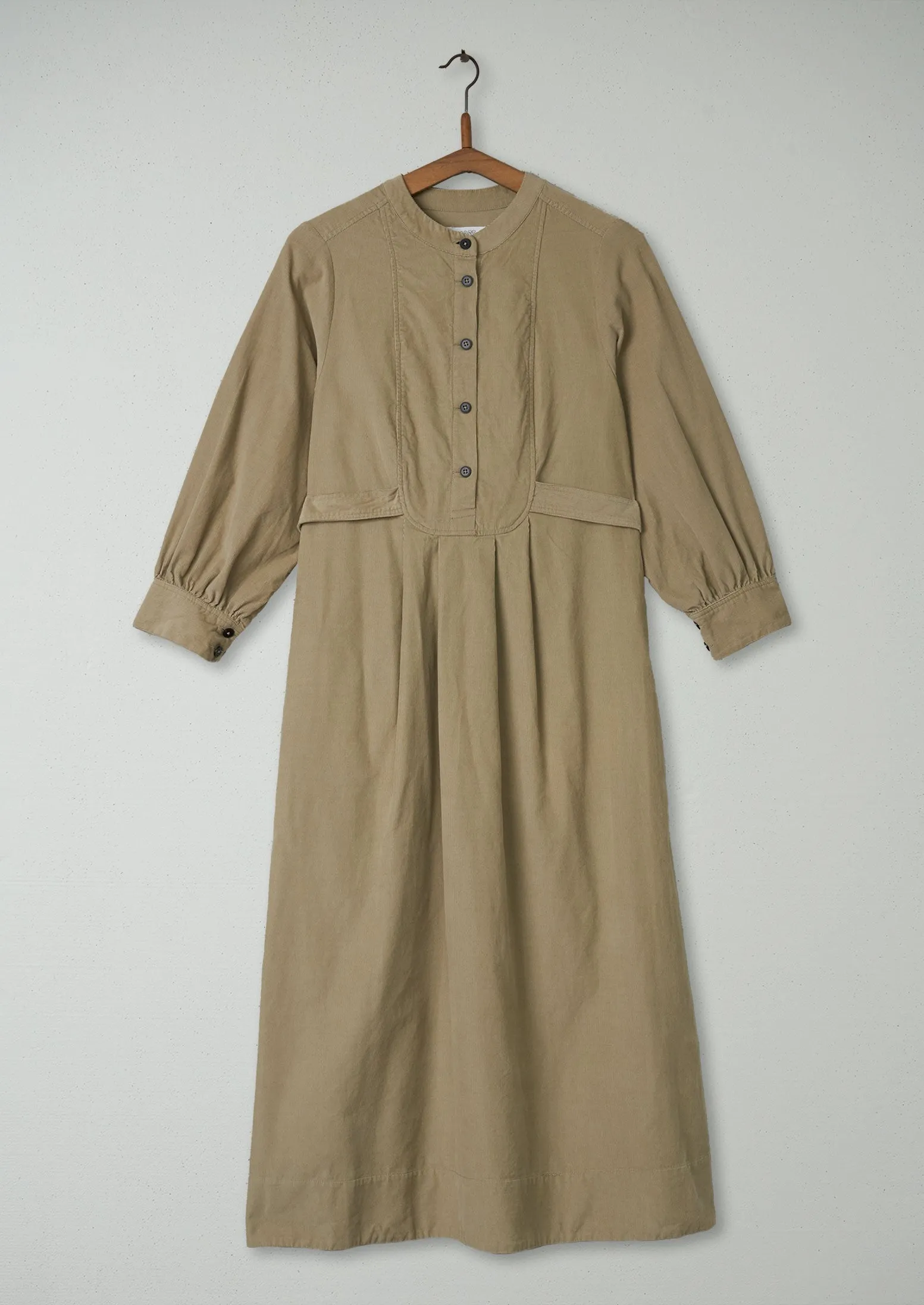 Reworn Bib Front Needlecord Dress Size 16 (1460) | Pebble sold by TOAST