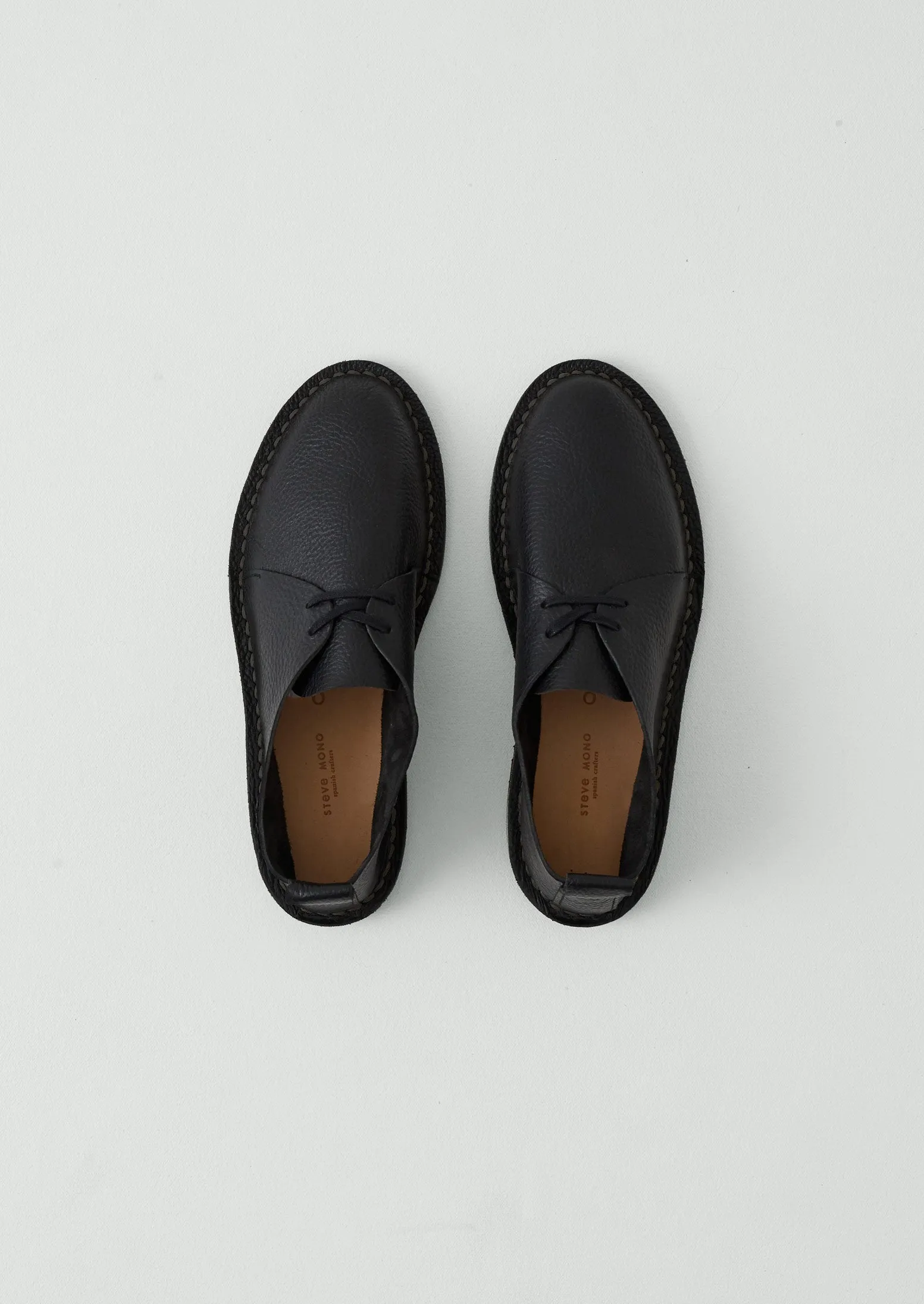 Steve Mono Leather Derby Shoes | Black sold by TOAST product image thumbnail 3