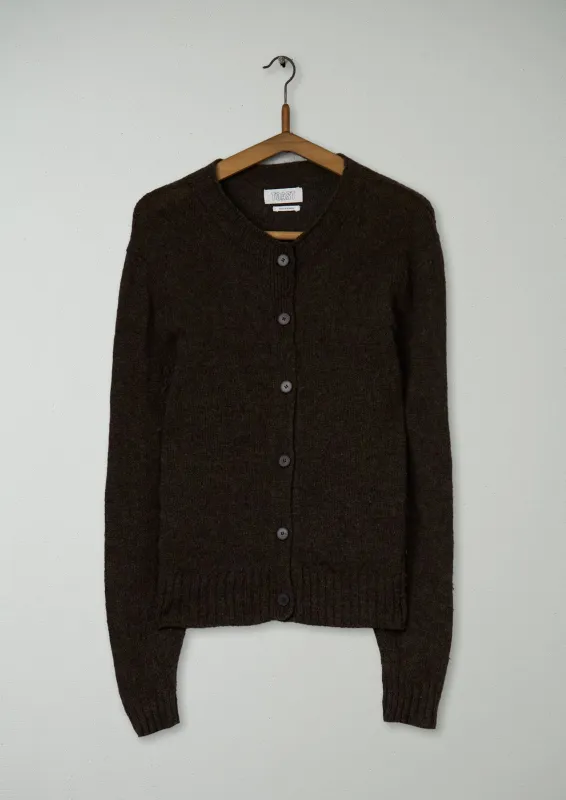 Reworn Wool Neat Cardigan Size XL (489) | Bracken sold by TOAST