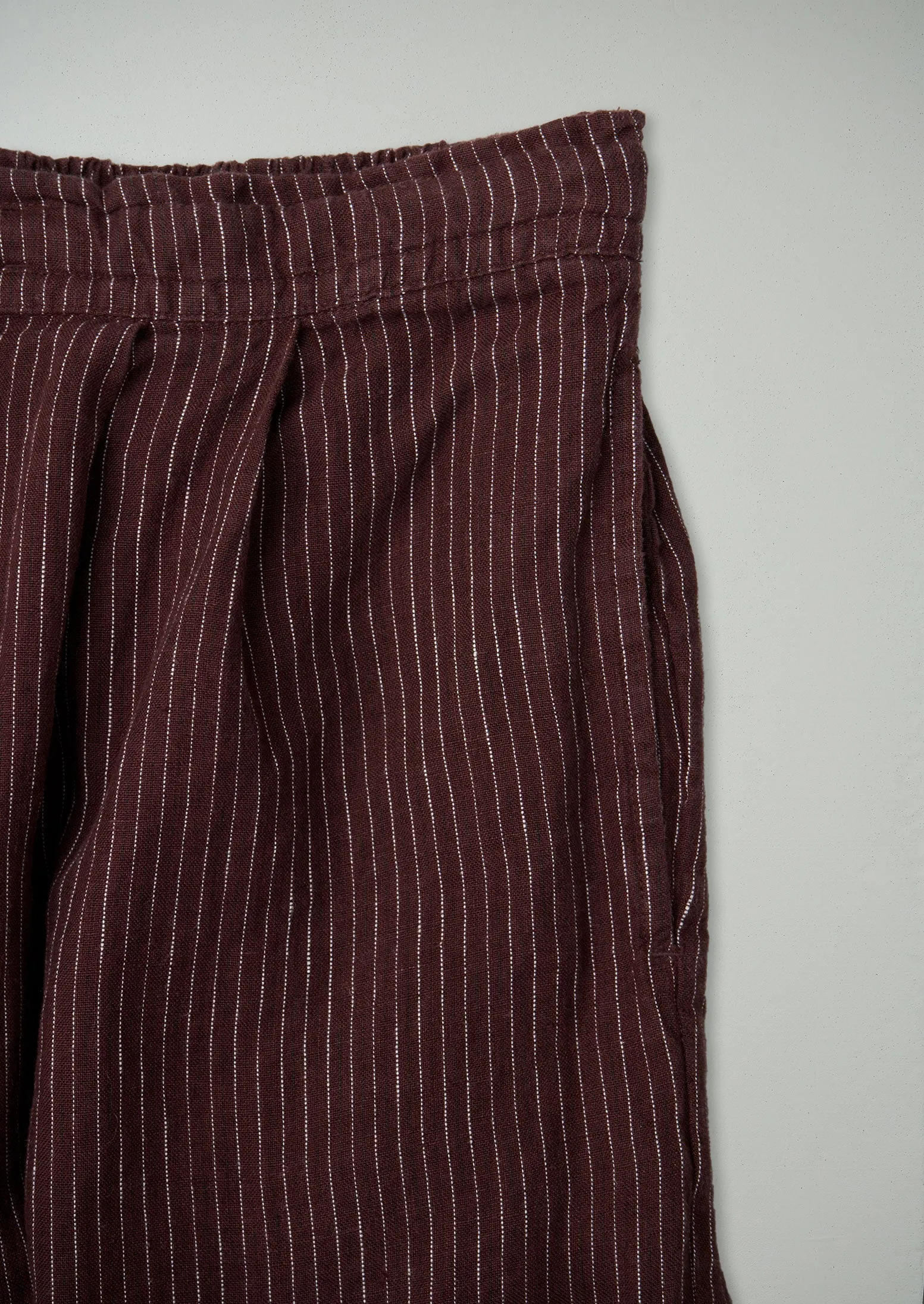 Reworn Sail Stripe Fishermans Trousers Size S (1001) | Bitter Chocolate sold by TOAST product image thumbnail 2