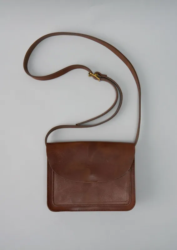 Reworn Kate Sheridan Leather Hull Bag (031) | Pecan sold by TOAST