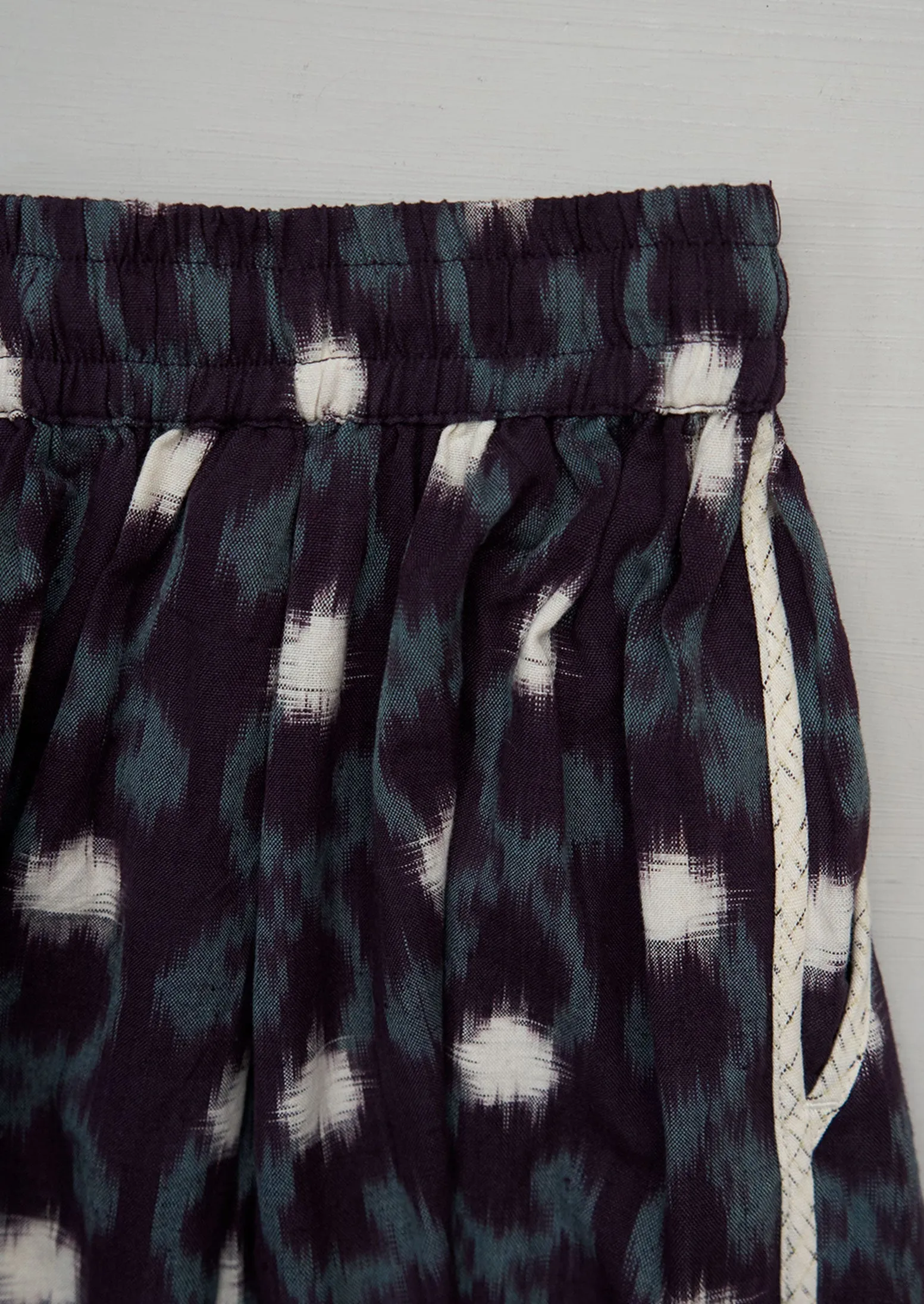 Reworn Trailing Ikat Skirt Size 8 (272) | Multi sold by TOAST product image thumbnail 2