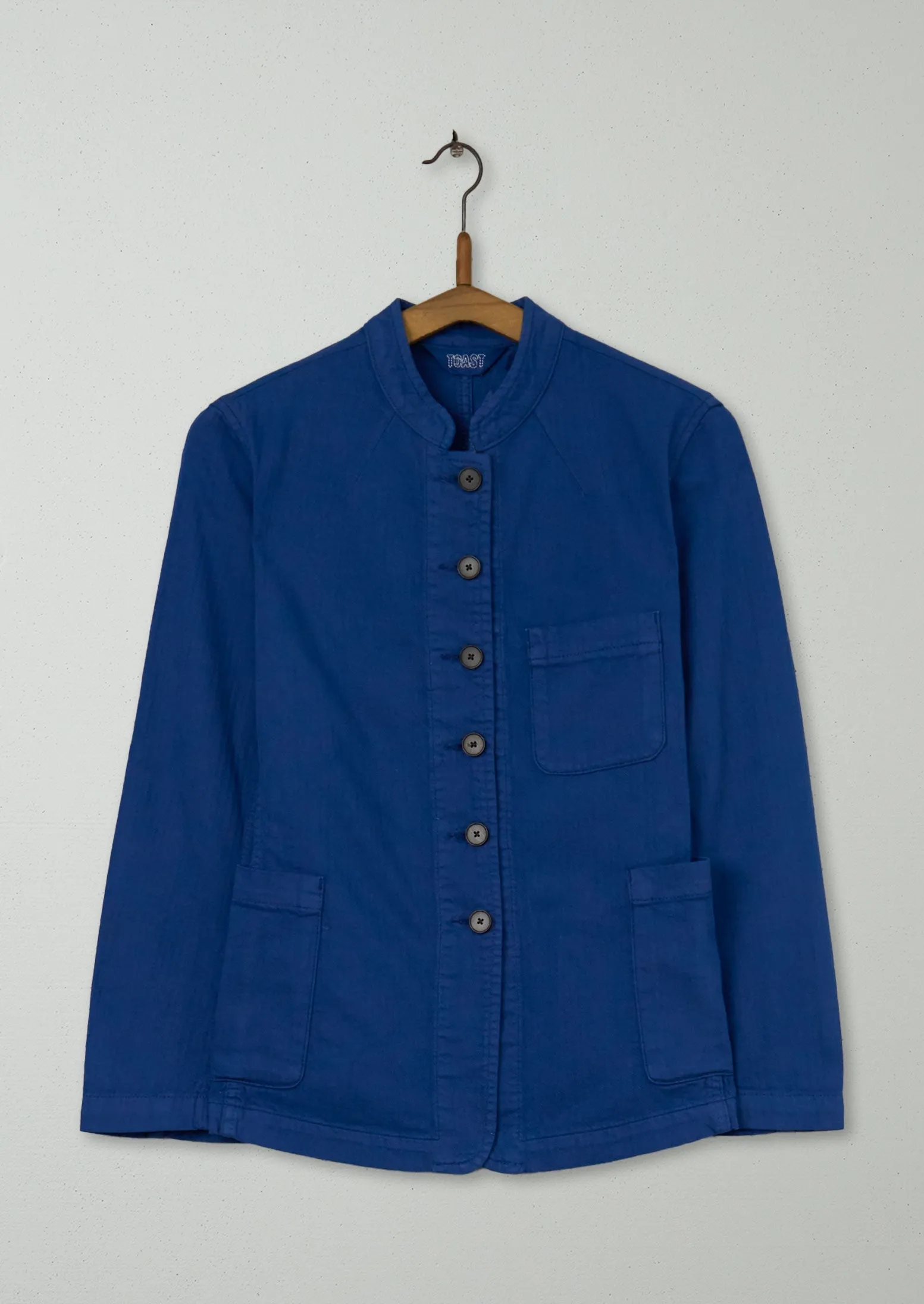 Reworn Cotton Herringbone Utility Jacket Size 6 (201) | Thistle sold by TOAST