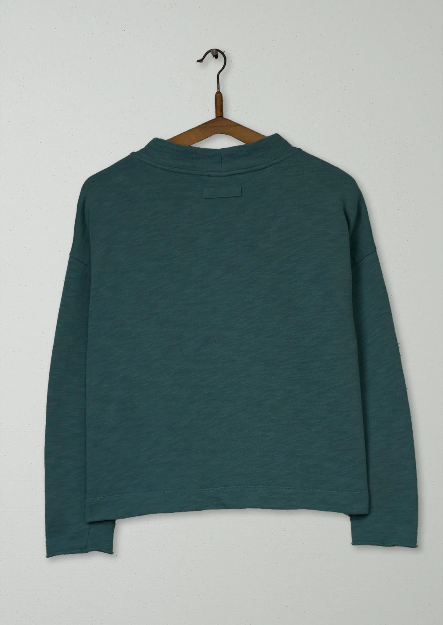 Reworn Loopback Jersey Top Size M (109) | Dusty Jade sold by TOAST product image thumbnail 2