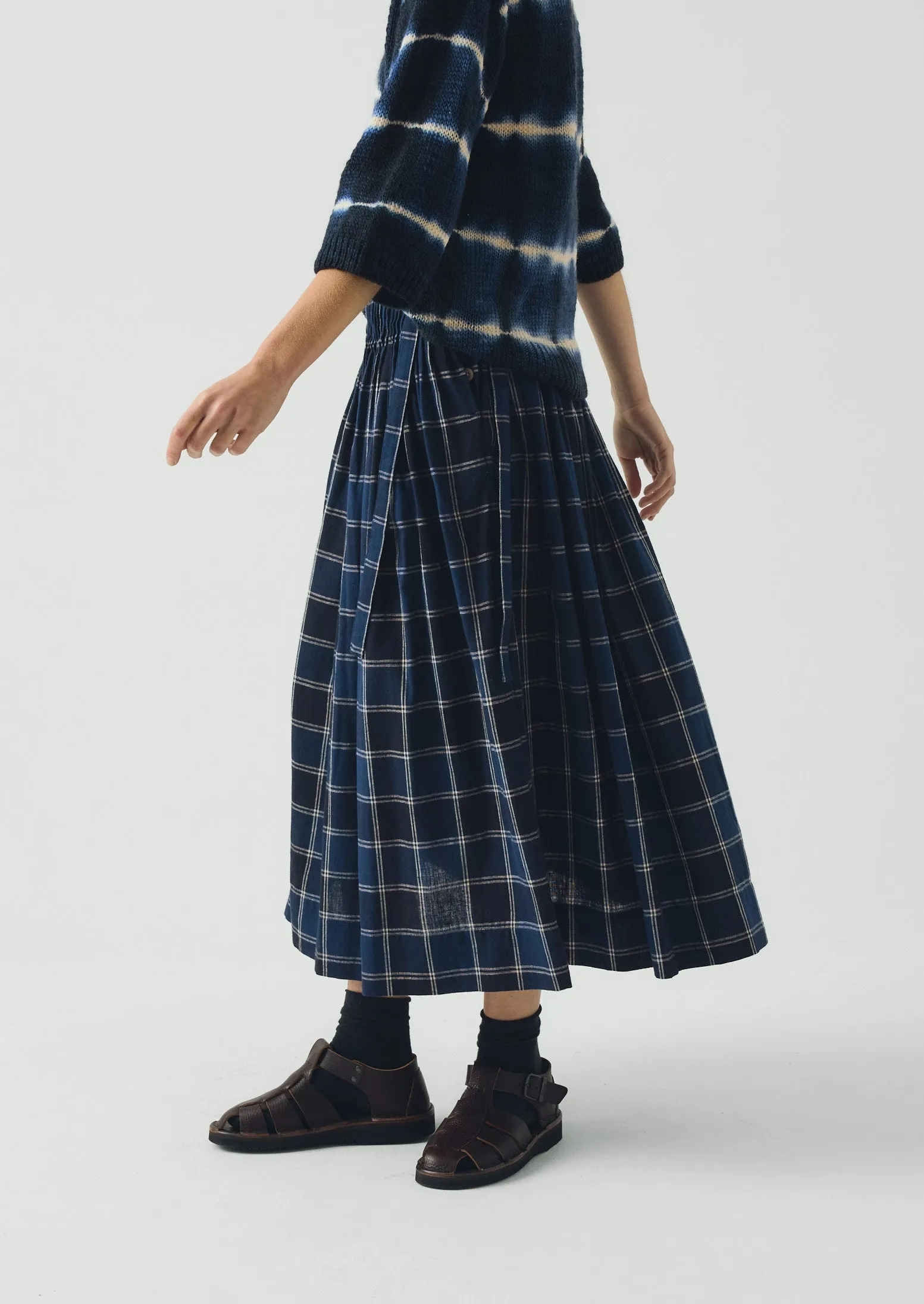 Hand Framed Shibori Knitted Top | Ink Blue sold by TOAST product image thumbnail 4