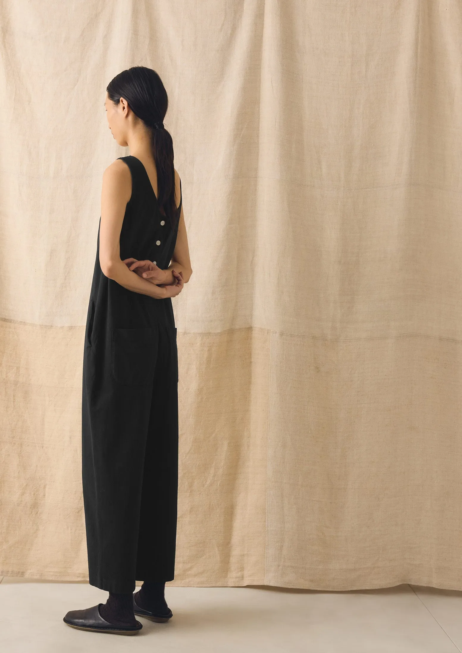 Lydia Jersey Jumpsuit | Washed Black sold by TOAST product image thumbnail 5