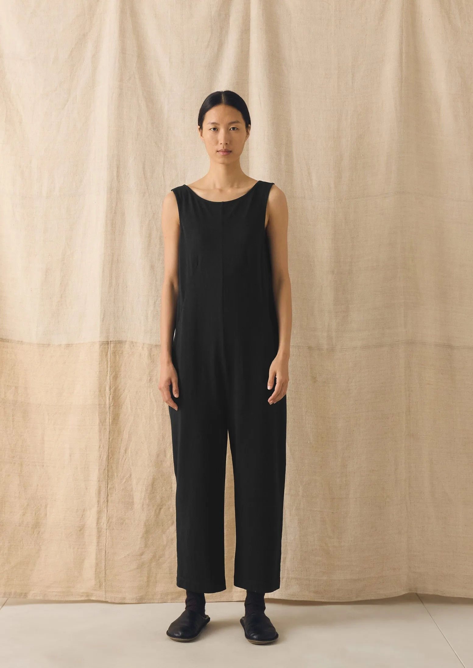 Lydia Jersey Jumpsuit | Washed Black sold by TOAST product image thumbnail 2