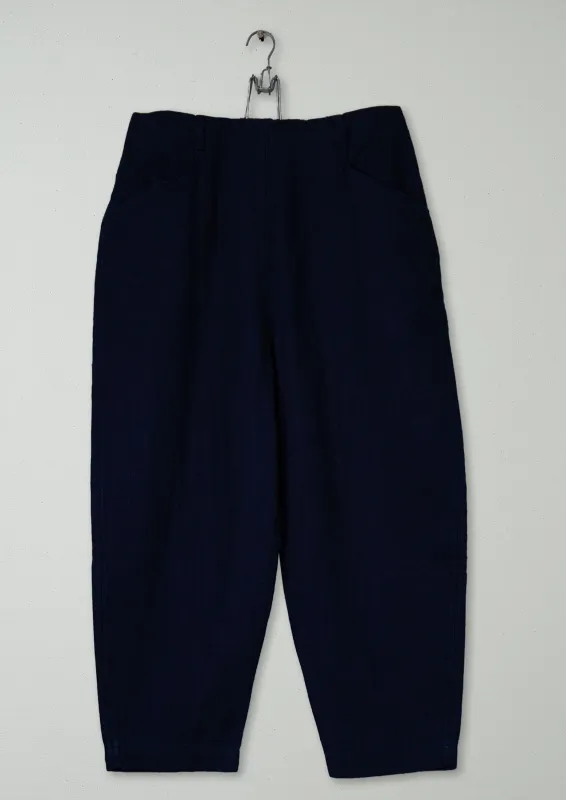 Reworn Indigo Twill Trousers Size 12 (1047) | Indigo sold by TOAST