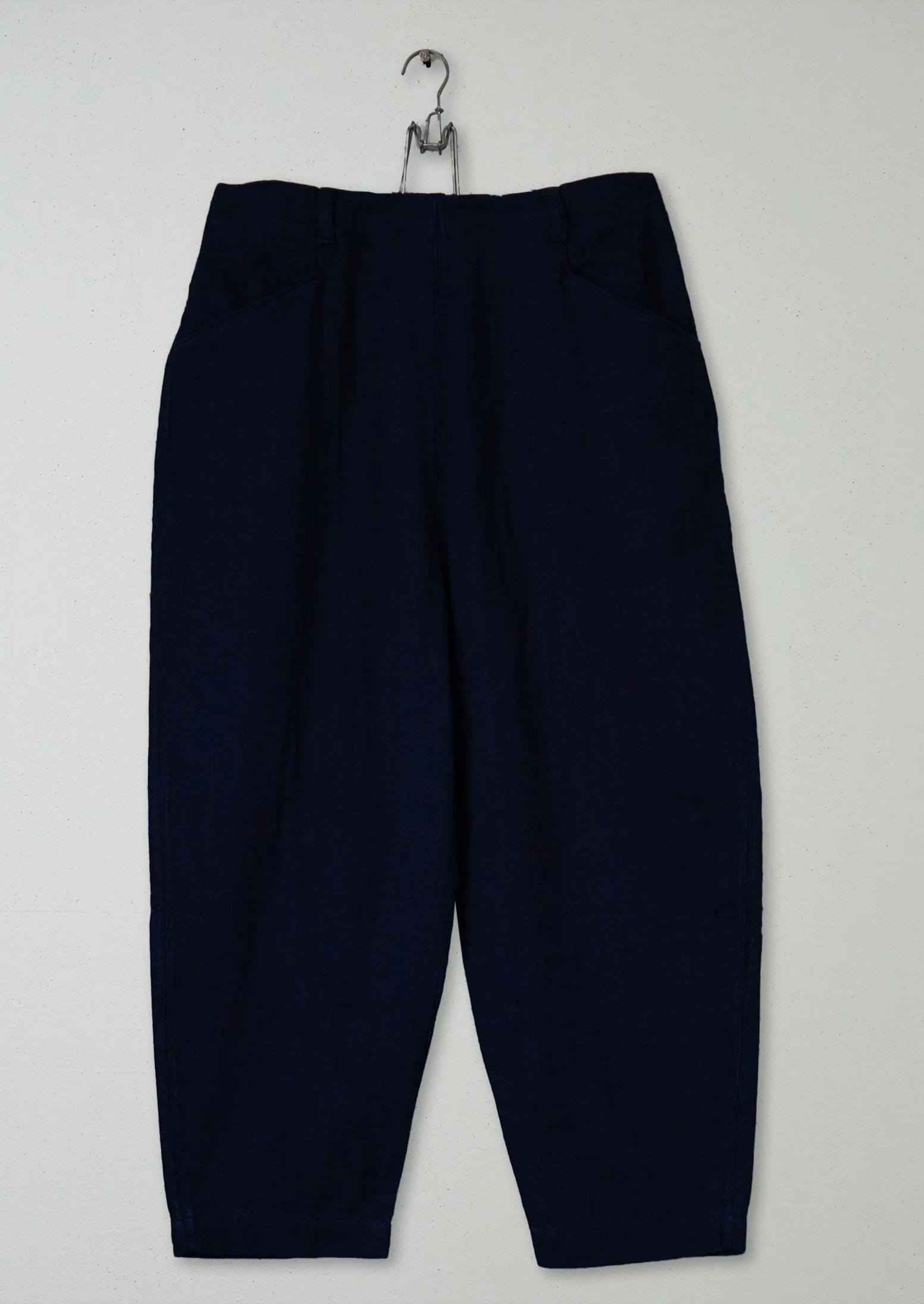 Reworn Indigo Twill Trousers Size 12 (1047) | Indigo sold by TOAST