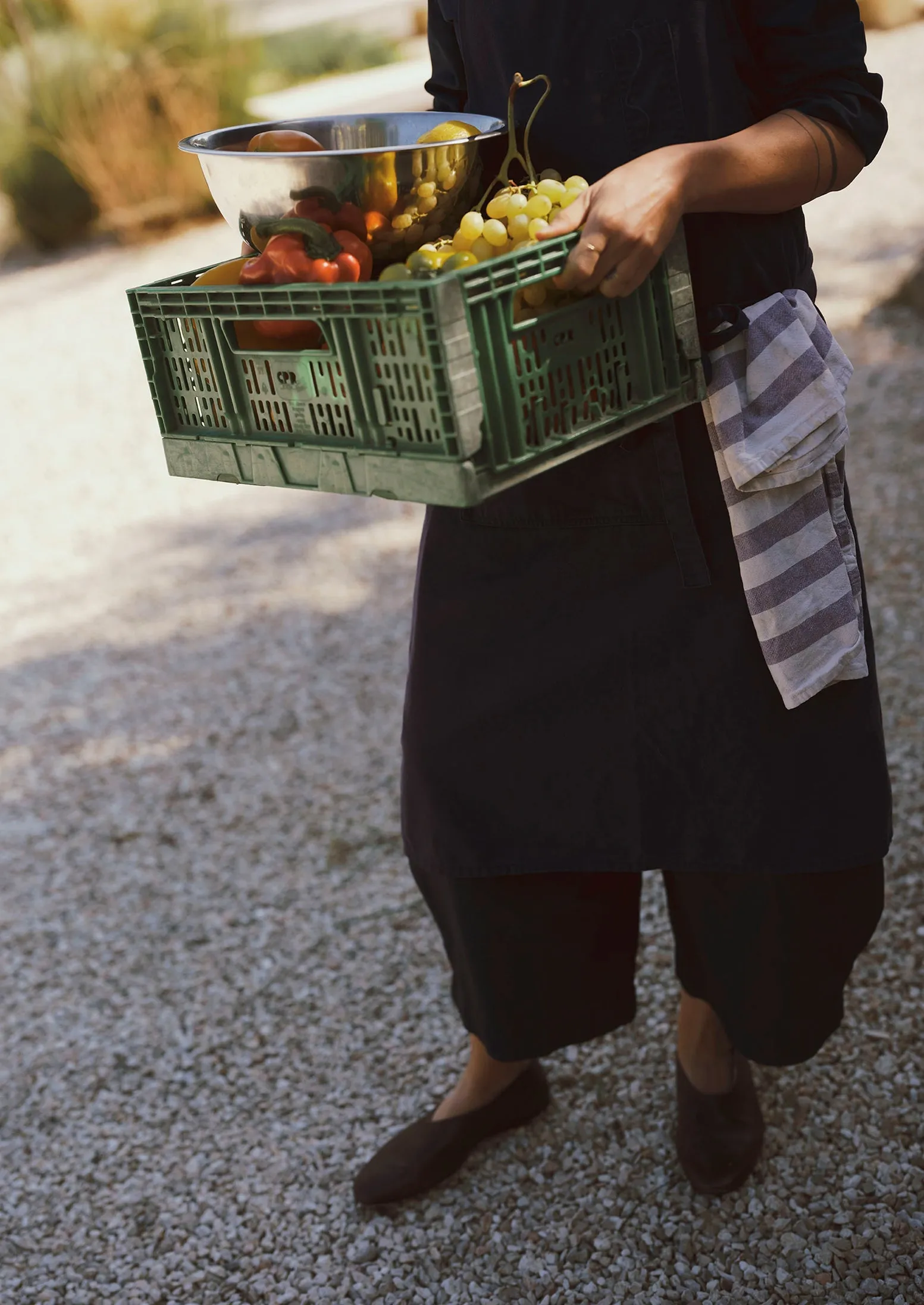 Micro Houndstooth Wide Leg Trousers | Steel Blue sold by TOAST product image thumbnail 4