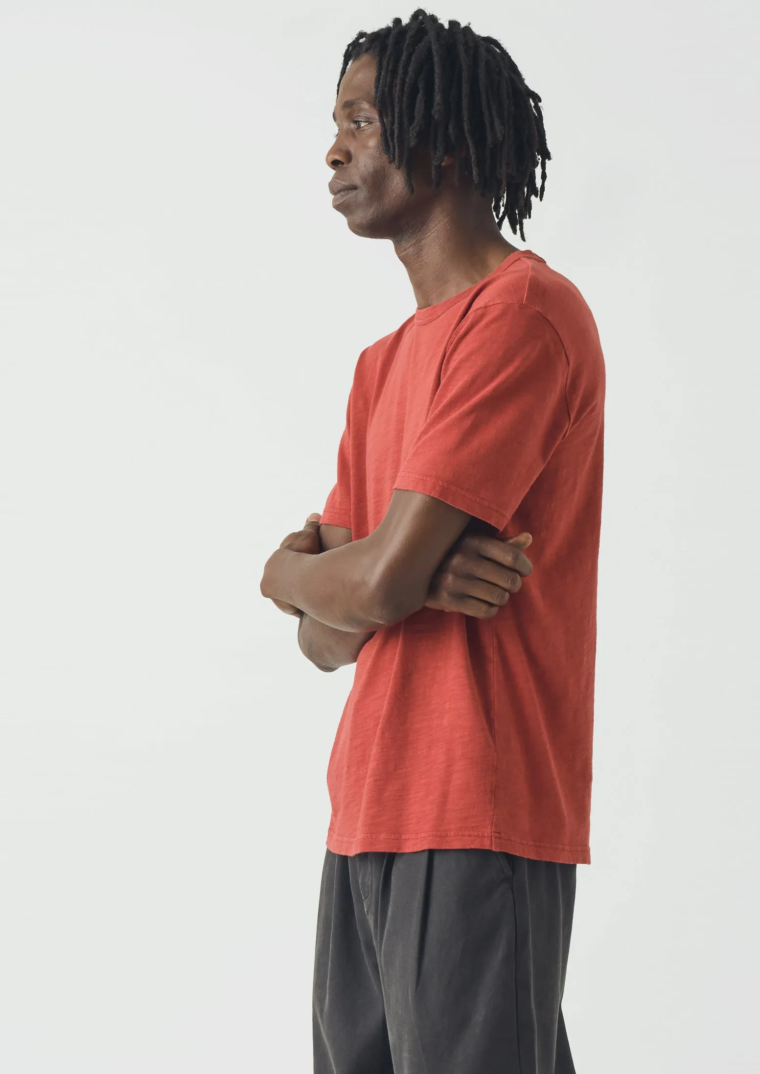 Theo Organic Cotton Short Sleeve Tee | Terracotta sold by TOAST product image thumbnail 2