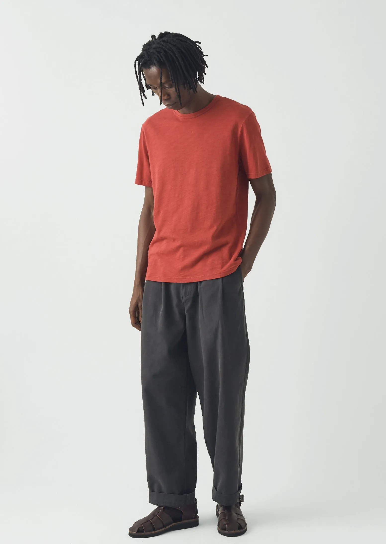 Theo Organic Cotton Short Sleeve Tee | Terracotta sold by TOAST product image thumbnail 3