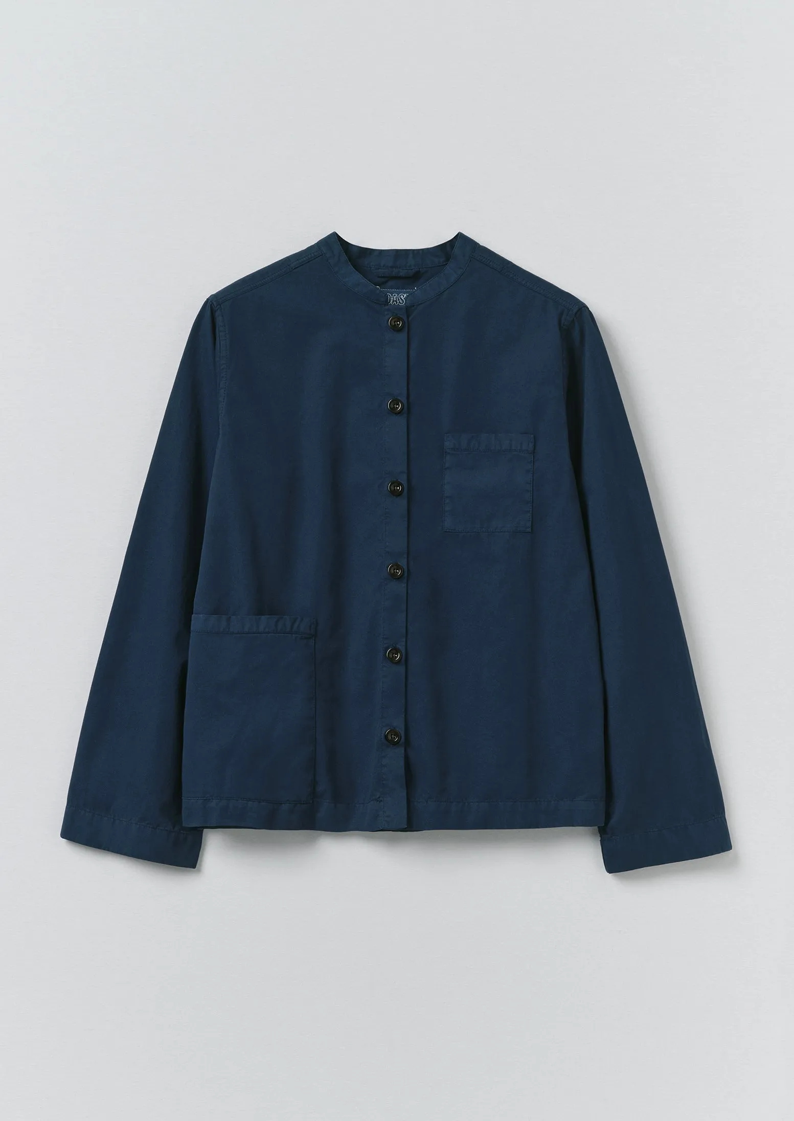 Cotton Twill Boxy Shirt | Mid Blue sold by TOAST