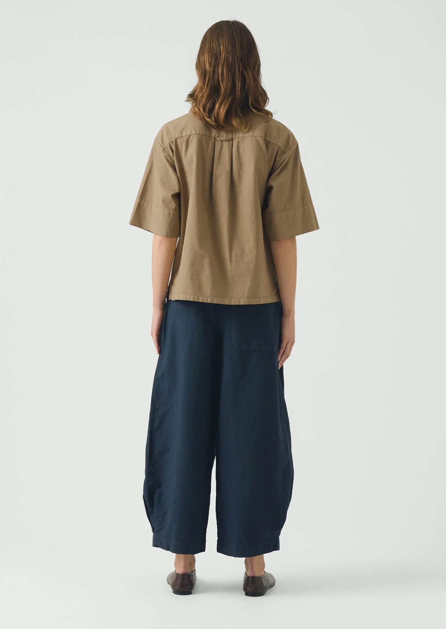 Cotton Linen Poplin Shirt | Ash Brown sold by TOAST product image thumbnail 4