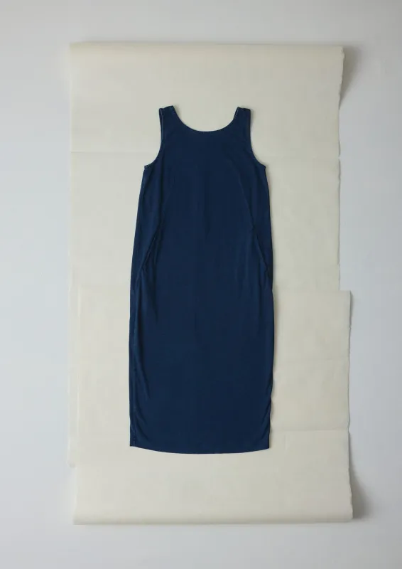Lydia Jersey Shift Dress | Washed Indigo sold by TOAST