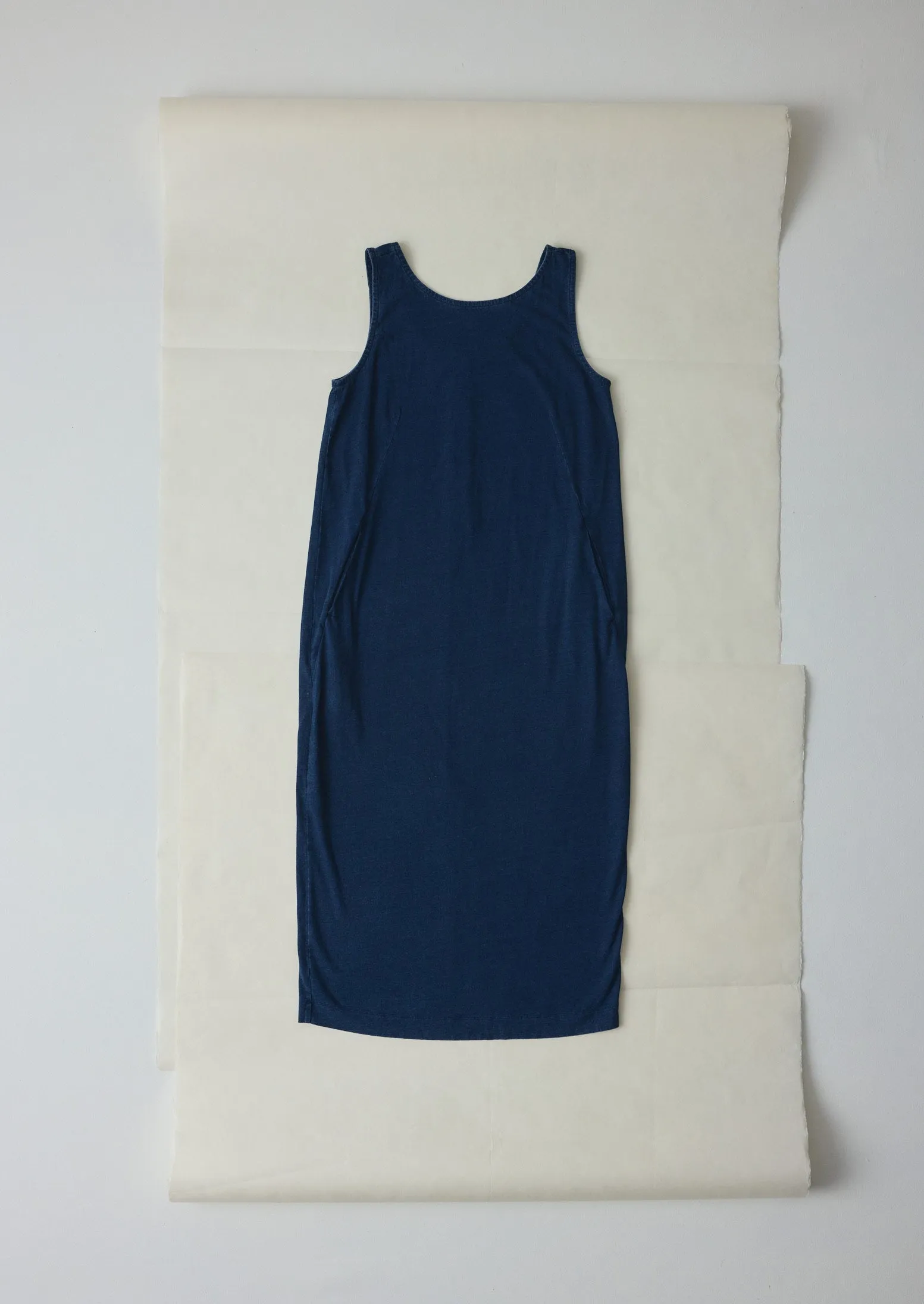 Lydia Jersey Shift Dress | Washed Indigo sold by TOAST