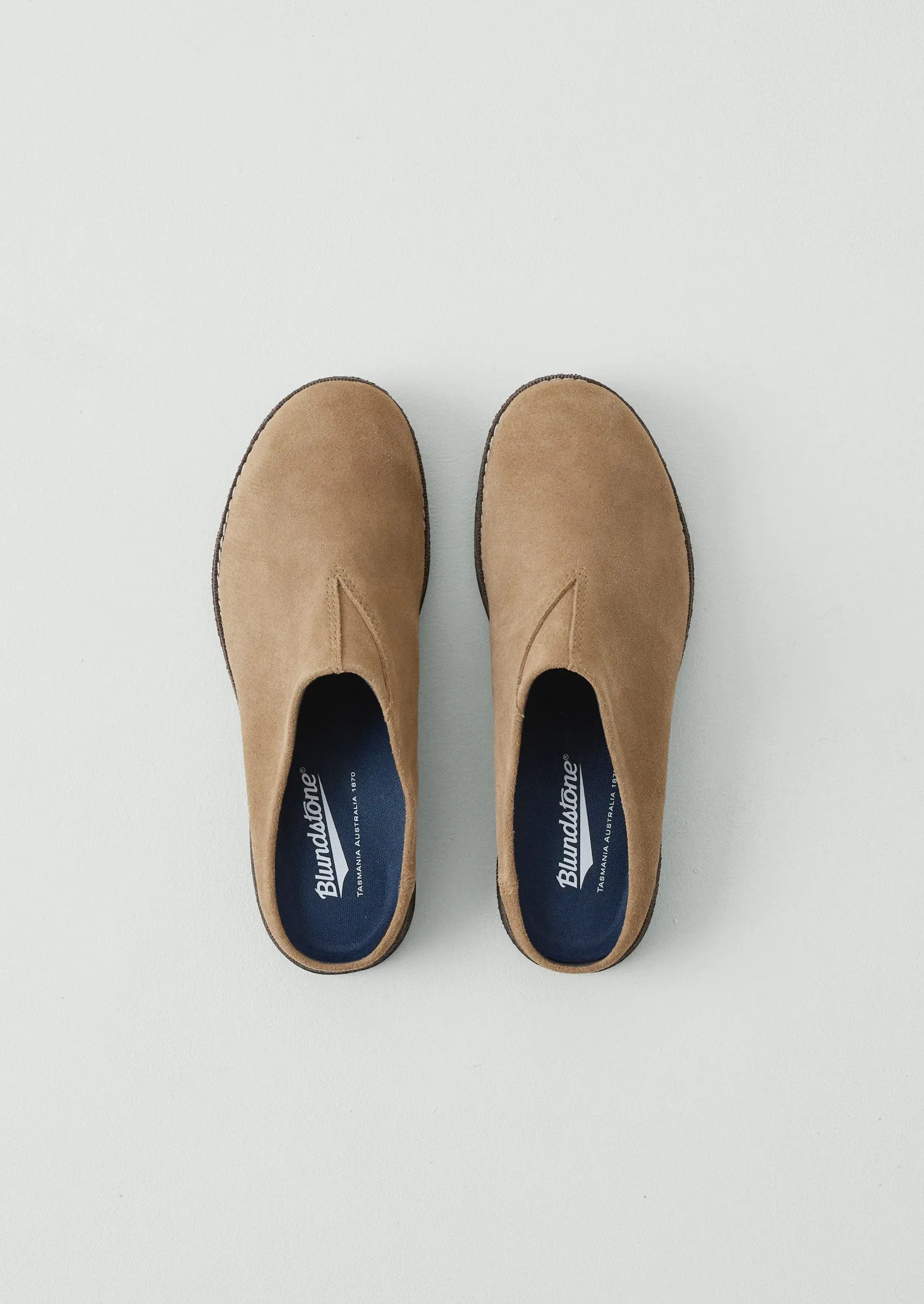 Blundstone Cork Suede Slip On Clogs | Sand sold by TOAST product image thumbnail 3