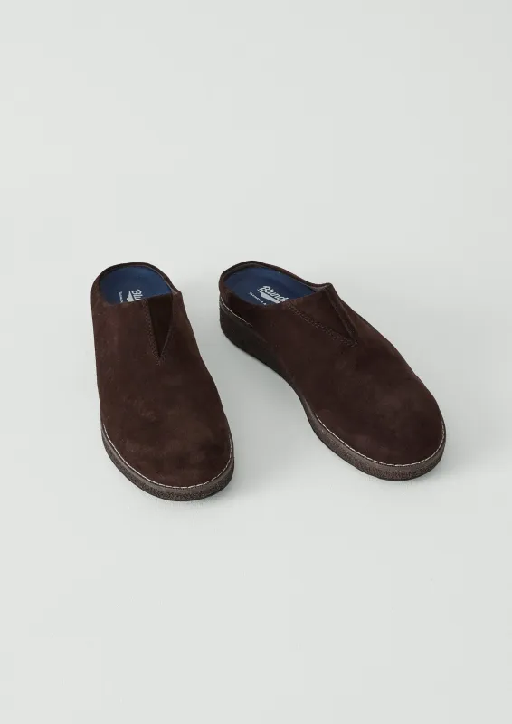 Blundstone Cork Suede Clogs | Dark Brown sold by TOAST