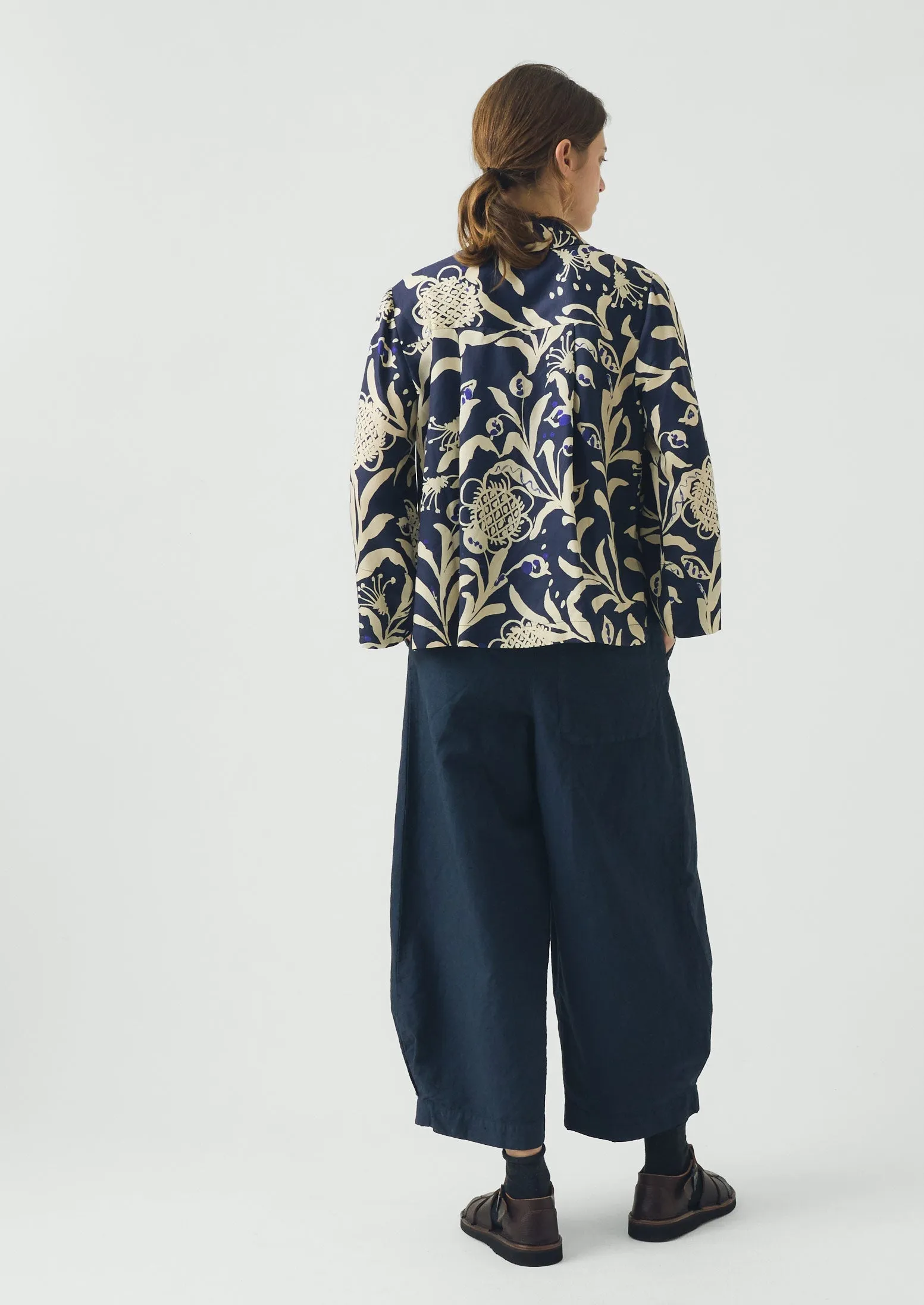 Crockery Print Boxy Shirt | Smalt sold by TOAST product image thumbnail 4