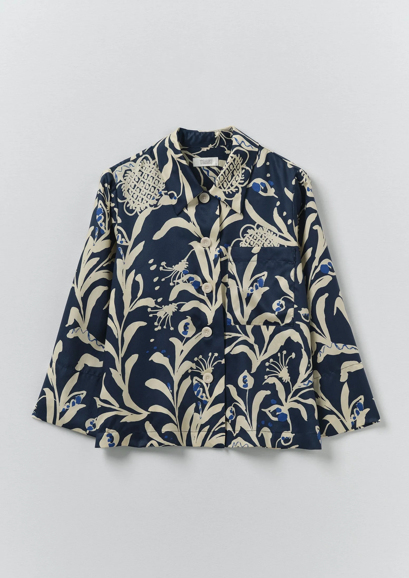 Crockery Print Boxy Shirt | Smalt sold by TOAST
